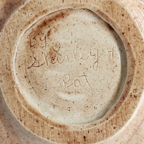 Mushroom Ceramic Salt Pepper Condiment Carrier Holder Decor Vintage 1990 - Picture 10 of 10